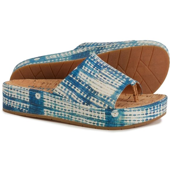 NEW Born Sharr Sandals For Women in  Blue Multi 525267s - Picture 1 of 5